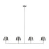 Visual Comfort Studio - DJC1274BS - Four Light Linear Chandelier - Ender - Brushed Nickel