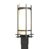 Hubbardton Forge - 345895-SKT-20-GG0040 - One Light Outdoor Post Mount - Banded - Coastal Natural Iron