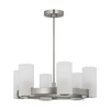 Visual Comfort Studio - DJC1156BS - Six Light Chandelier - Rhode - Brushed Steel