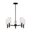 Visual Comfort Studio - DJC1135MBK - Five Light Chandelier - Manor - Midnight Black