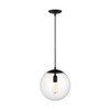 Visual Comfort Studio - 6701801-112 - One Light Pendant - Leo - Hanging Globe - Midnight Black