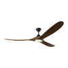 Visual Comfort Fan - 3MAVSM70MBKD - 70"Ceiling Fan - Maverick Smart 70 LED - Midnight Black