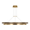 Visual Comfort Modern - 700GRC48NBW-LED930 - LED Chandelier - Grace - Natural Brass/ Weathered Oak