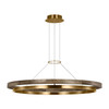 Visual Comfort Modern - 700GRC48NBW-LED930 - LED Chandelier - Grace - Natural Brass/ Weathered Oak