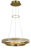 Visual Comfort Modern - 700GRC24HABNO-LED930 - LED Chandelier - Grace - Hand Rubbed Antique Brass/Natural Oak