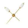 Arteriors - DWC95 - Two Light Wall Sconce - Natalia - Antique Brass