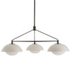 Arteriors - GADMC01 - Three Light Chandelier - Glaze - Ivory Stained Crackle