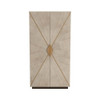 Arteriors - FNS04 - Cabinet - Tidwell - Smoke Oak Veneer/Antique Brass