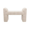 Arteriors - FHU01 - Bench - Windemere - Cream Sherpa
