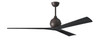 Matthews Fan Company - IR3-TB-BK-72 - 72"Ceiling Fan - Irene-3 - Textured Bronze
