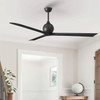 Matthews Fan Company - IR3-TB-BK-72 - 72"Ceiling Fan - Irene-3 - Textured Bronze