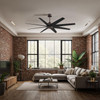 Matthews Fan Company - AN-TB-BK-64 - 64"Ceiling Fan - Ariella - Textured Bronze