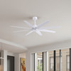 Matthews Fan Company - AN-MWH-MWH-64 - 64"Ceiling Fan - Ariella - Matte White