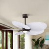 Matthews Fan Company - AKTPLK-TB-MWH - 48"Ceiling Fan - Alessandra TROPICAL - LK - Textured Bronze