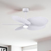 Matthews Fan Company - AKTPLK-MWH-MWH - 48"Ceiling Fan - Alessandra TROPICAL - LK - Matte White