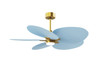 Matthews Fan Company - AKTPLK-BRBR-BL - 48"Ceiling Fan - Alessandra TROPICAL - LK - Brushed Brass
