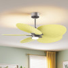 Matthews Fan Company - AKTPLK-BN-YE - 48"Ceiling Fan - Alessandra TROPICAL - LK - Brushed Nickel