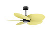 Matthews Fan Company - AKTPLK-BK-YE - 48"Ceiling Fan - Alessandra TROPICAL - LK - Matte Black