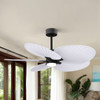 Matthews Fan Company - AKTPLK-BK-MWH - 48"Ceiling Fan - Alessandra TROPICAL - LK - Matte Black