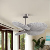 Matthews Fan Company - AKTP-BN-BW - 48"Ceiling Fan - Alessandra TROPICAL - Brushed Nickel