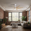 Matthews Fan Company - ANLK-MWH-LM-64 - 64"Ceiling Fan - Ariella-LK - Matte White