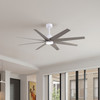 Matthews Fan Company - ANLK-MWH-BN-64 - 64"Ceiling Fan - Ariella-LK - Matte White