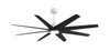 Matthews Fan Company - ANLK-MWH-BK-64 - 64"Ceiling Fan - Ariella-LK - Matte White