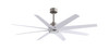 Matthews Fan Company - ANLK-BN-MWH-64 - 64"Ceiling Fan - Ariella-LK - Brushed Nickel