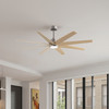 Matthews Fan Company - ANLK-BN-LM-64 - 64"Ceiling Fan - Ariella-LK - Brushed Nickel