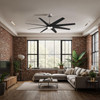 Matthews Fan Company - ANLK-BN-BK-64 - 64"Ceiling Fan - Ariella-LK - Brushed Nickel
