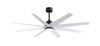 Matthews Fan Company - ANLK-BK-MWH-64 - 64"Ceiling Fan - Ariella-LK - Matte Black