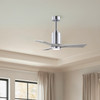 Matthews Fan Company - PA3-CR-BW-42 - 42"Ceiling Fan - Patricia - Polished Chrome