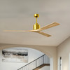 Matthews Fan Company - NKXL-BRBR-LM-72 - 72"Ceiling Fan - Nan XL - Brushed Brass