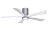 Matthews Fan Company - IR5HLK-BP-MWH-52 - 52"Ceiling Fan - Irene-5HLK - Brushed Pewter
