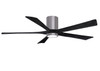 Matthews Fan Company - IR5HLK-BP-BK-60 - 60"Ceiling Fan - Irene-5HLK - Brushed Pewter