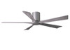 Matthews Fan Company - IR5HLK-BN-BW-60 - 60"Ceiling Fan - Irene-5HLK - Brushed Nickel
