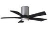 Matthews Fan Company - IR5HLK-BN-BK-42 - 42"Ceiling Fan - Irene-5HLK - Brushed Nickel