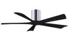 Matthews Fan Company - IR5H-CR-BK-52 - 52"Ceiling Fan - Irene-5H - Polished Chrome