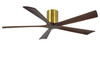 Matthews Fan Company - IR5H-BRBR-WA-60 - 60"Ceiling Fan - Irene-5H - Brushed Brass