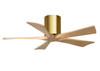 Matthews Fan Company - IR5H-BRBR-LM-42 - 42"Ceiling Fan - Irene-5H - Brushed Brass