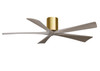 Matthews Fan Company - IR5H-BRBR-GA-60 - 60"Ceiling Fan - Irene-5H - Brushed Brass