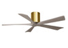 Matthews Fan Company - IR5H-BRBR-GA-52 - 52"Ceiling Fan - Irene-5H - Brushed Brass