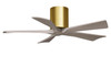 Matthews Fan Company - IR5H-BRBR-GA-42 - 42"Ceiling Fan - Irene-5H - Brushed Brass