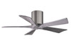Matthews Fan Company - IR5H-BP-BW-42 - 42"Ceiling Fan - Irene-5H - Brushed Pewter