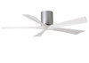 Matthews Fan Company - IR5H-BN-MWH-52 - 52"Ceiling Fan - Irene-5H - Brushed Nickel