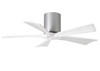 Matthews Fan Company - IR5H-BN-MWH-42 - 42"Ceiling Fan - Irene-5H - Brushed Nickel