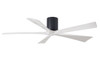 Matthews Fan Company - IR5H-BK-MWH-60 - 60"Ceiling Fan - Irene-5H - Matte Black