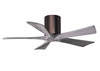 Matthews Fan Company - IR5H-BB-BW-42 - 42"Ceiling Fan - Irene-5H - Brushed Bronze