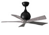 Matthews Fan Company - IR5-BK-BW-42 - 42"Ceiling Fan - Irene-5 - Matte Black