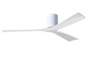 Matthews Fan Company - IR3H-WH-MWH-60 - 60"Ceiling Fan - Irene-3H - Gloss White